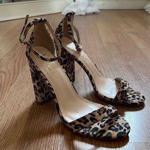 Lulus cheetah heels